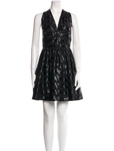 Chanel Spring 2021 collection black silk A-line mini dress